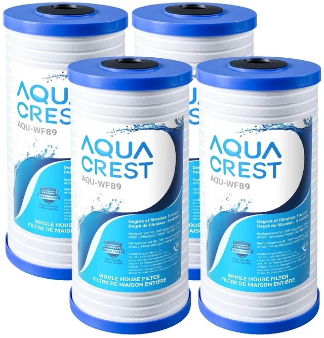 Main image of AP810 Whole House Water Filter for 3M® -Pure AP810, 5 Micron Replacement for 3M® -Pure AP811, AP801, AP801-C, AP801T, AP801B, Whirlpool® WHKF-GD25BB, WHKF-DWHBB, 10" x 4.5", 4 Pack
