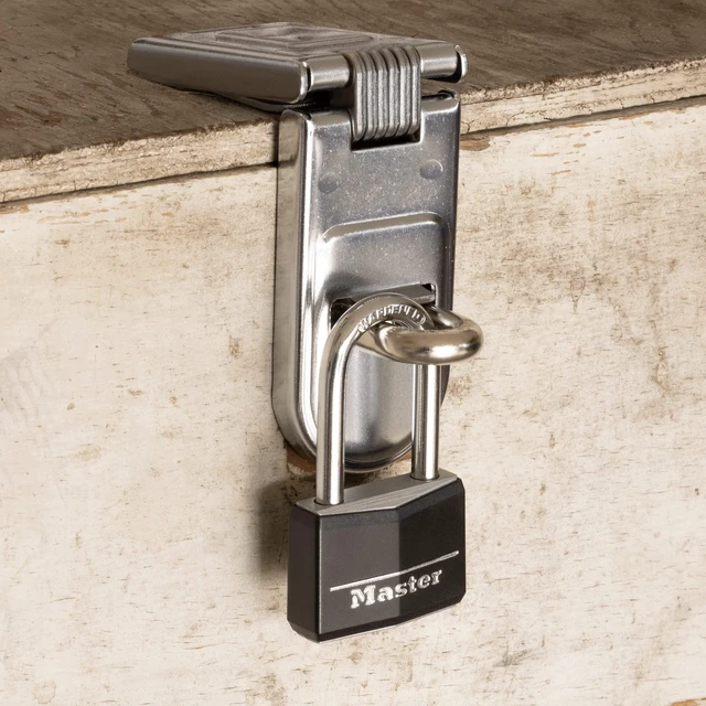 Alt view image 4 of 7 - Black Vinyl Covered Aluminum Padlock with Key, Keyed-Alike Lock for Toolboxes, Gym Lockers, or Storage Locker, 2 Pack, 141TLF
