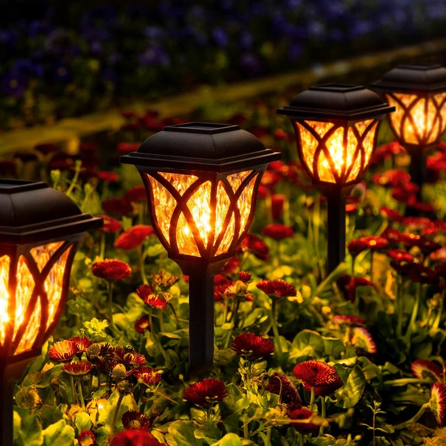 Main image of Solar Lights Outdoor Waterproof, LED Solar Garden Lights Outdoor Decorations, Garden Decor for Yard, Patio, Landscape, Planter, Walkway