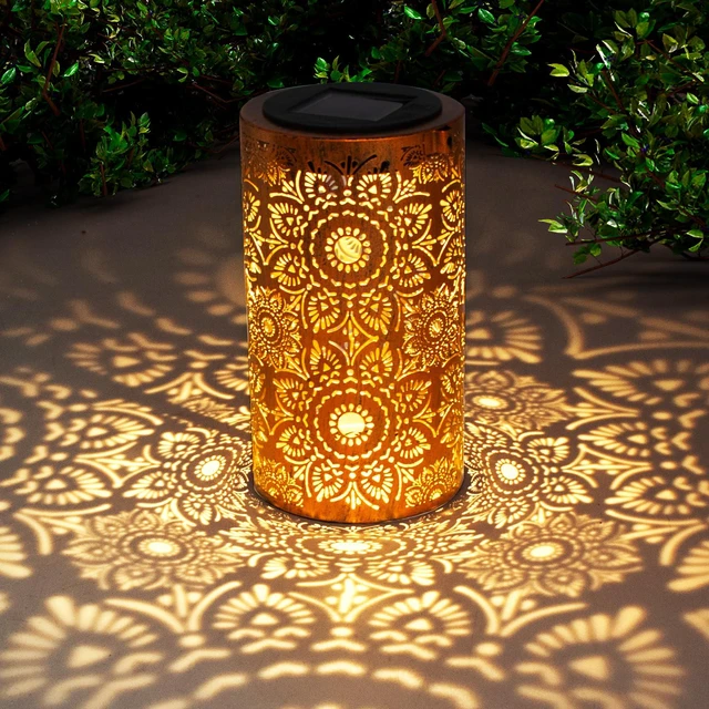 Alt view image 2 of 7 - Birthday Gifts for Women Mom Grandma Wife, Solar Lanterns Outdoor Waterproof, Metal Hanging Lights Garden Decor, LED Decorative Lantern for Patio Porch Backyard, Sunflower, 1 Pack