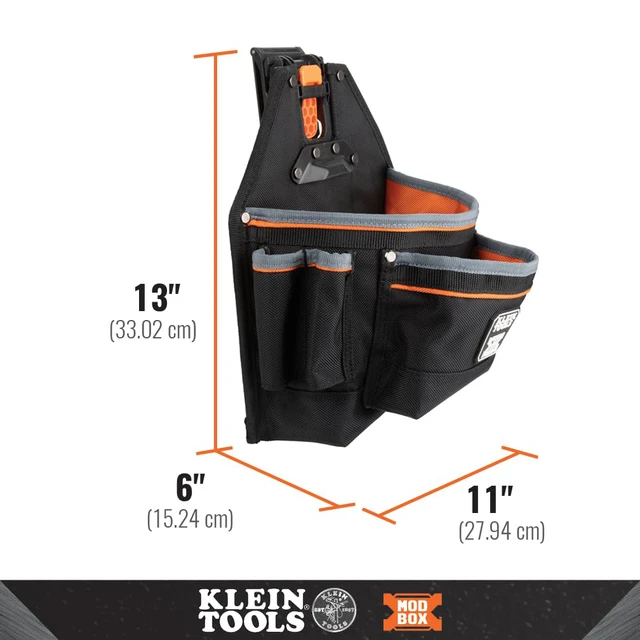 Alt view image 2 of 7 - MODbox Tool Pouch, Electrician Bag, Quickly Attach and Release from Tool Belts and MODBox Rail System