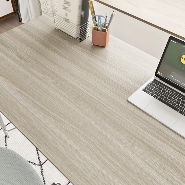Alt view image 4 of 6 - Oak Grey Wood Contact Paper Peel and Stick Waterproof Wood Vinyl Wrap Wallpaper Self Adhesive Removable Wooden Grain Countertop Contact Paper for Kitchen Tables Office Desk Cabinets 24"x118"