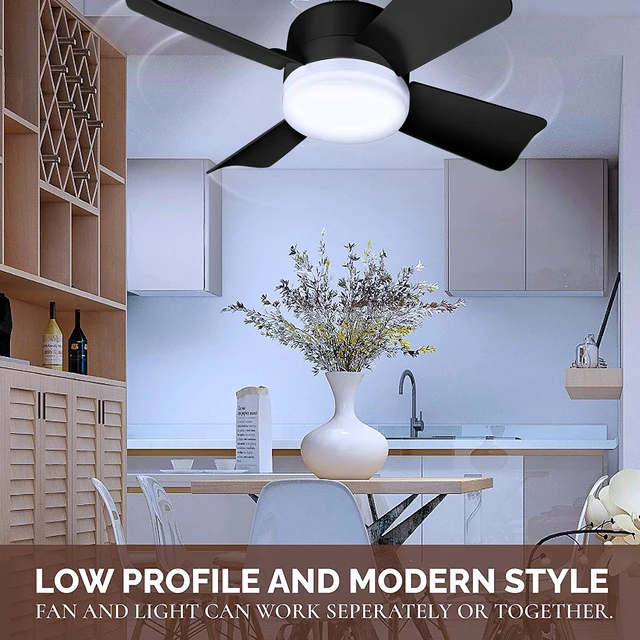 Alt view image 7 of 7 - Socket Breeze Deluxe, Small Ceiling Fan with LED Light and Remote, Adjustable Speeds and Brightness, Light Socket Fan for Bedroom, Kitchen, Living Room, 1000 Lumens