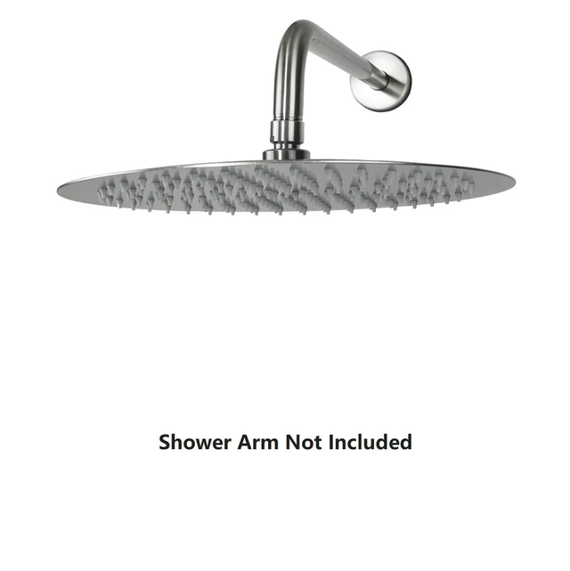 Alt view image 5 of 7 - Rain Shower Head, Ultra-Thin Design-Pressure Boosting, Awesome Some Experience, High Flow Stainless Steel Rainfall Head (12 Inch, Brushed Nickel)