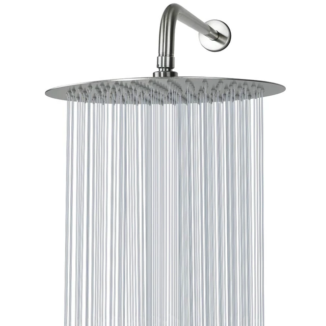 Alt view image 6 of 7 - Rain Shower Head, Ultra-Thin Design-Pressure Boosting, Awesome Some Experience, High Flow Stainless Steel Rainfall Head (12 Inch, Brushed Nickel)