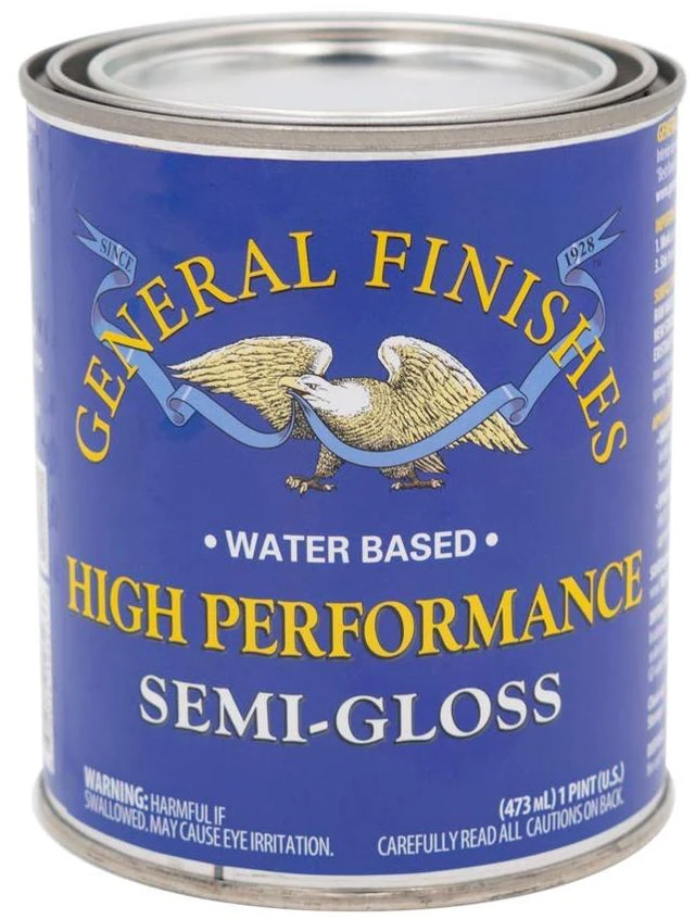 Main image of High Performance Water Based Topcoat, 1 Pint, Semi-Gloss Water Based Household Varnishes