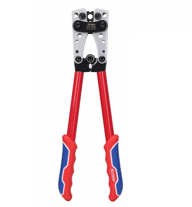 Main image of iCrimp Battery Terminal Crimper for Heavy Duty Copper Wire Lugs,Battery Cable Ends from AWG 8-1/0, Ground Lug Cimper Tool