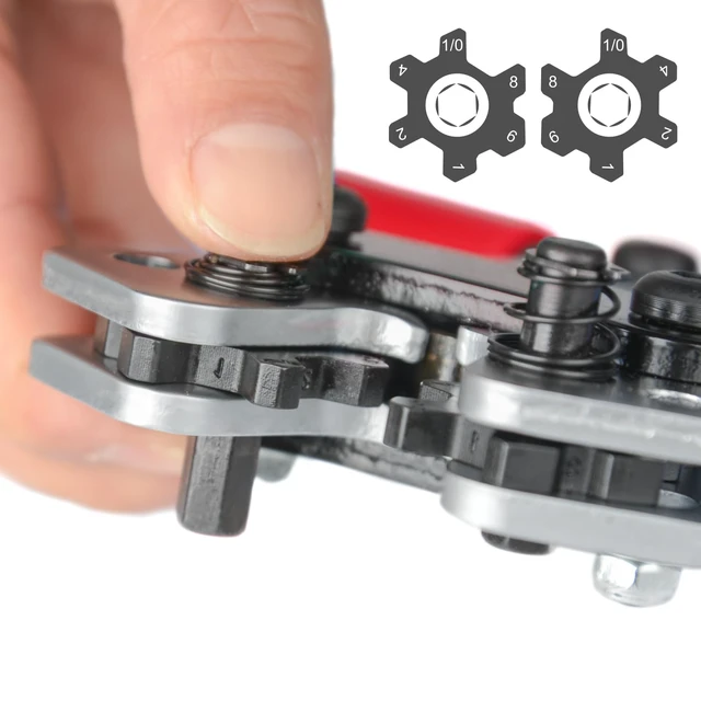 Alt view image 5 of 7 - iCrimp Battery Terminal Crimper for Heavy Duty Copper Wire Lugs,Battery Cable Ends from AWG 8-1/0, Ground Lug Cimper Tool