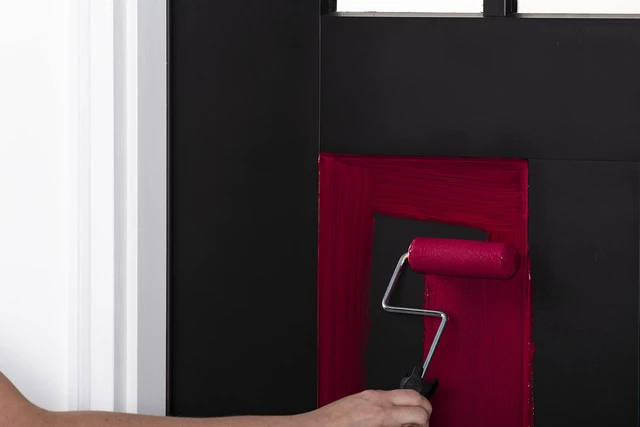 Alt view image 4 of 7 - 369385 Advanced Dry Door & Trim Paint, Quart, Satin Cranberry