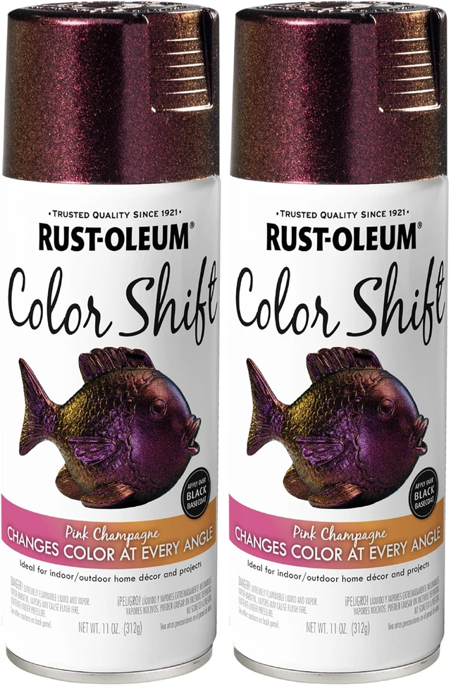 Main image of Rustoleum Color Shift Spray Paint, 11 ounce, Pink Champagne (Pack of 2)