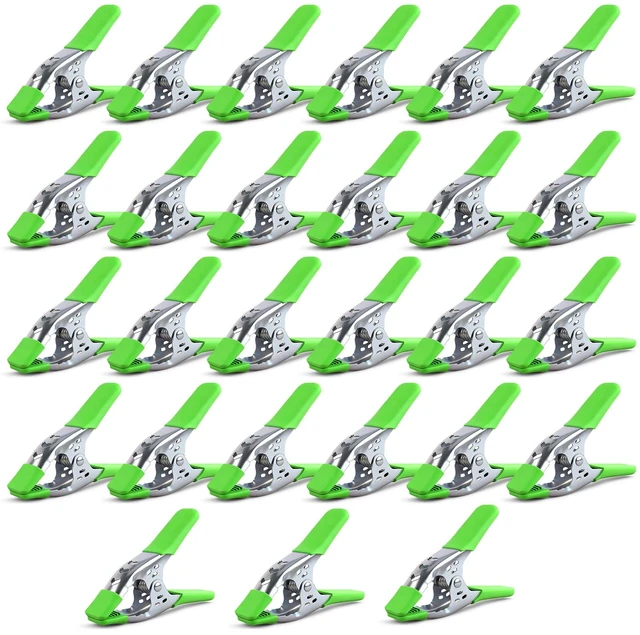 Main image of 27-Piece 6-inch Heavy Duty Spring Clamp, Large Spring Clamps for Woodworking, Metal Clips 2.4-inch Jaw Opening Clamps for Backdrop, Pool Cover, Photography