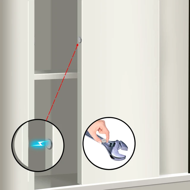 Alt view image 4 of 7 - Magnetic Door Catch Ultra Thin Cabinet Magnets Stainless Steel Drawer Magnet Catch for Sliding Door Closure Kitchen Cabinet Cupboard Closet Closer (16Pack)