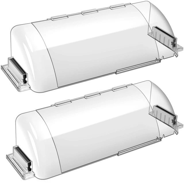 Main image of 9-15.5 Inch Adjustable Air Vent Deflectors, Magnetic Air & Heat Deflector 2 Pack Clear Magnetic Air & Heat Deflector for Sidewall, Ceiling Registers and Vents