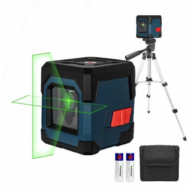 Main image of Laser Level, Cross Line Laser with Self-Leveling, Vertical and Horizontal Line, Rotatable 360 Degree, Carrying Pouch, Battery Included (Green)