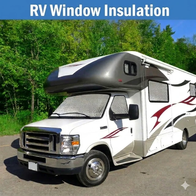 Alt view image 3 of 6 - Double Reflective Insulation 48 in X 15 FT RV Window Insulation for Summer Heat Reflective Window Film for Roof, Car, Garage Doors