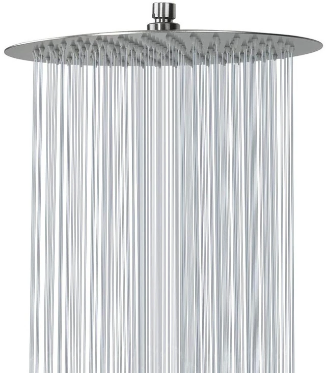 Main image of Rain Shower Head, Ultra-Thin Design-Pressure Boosting, Awesome Some Experience, High Flow Stainless Steel Rainfall Head (12 Inch, Brushed Nickel)