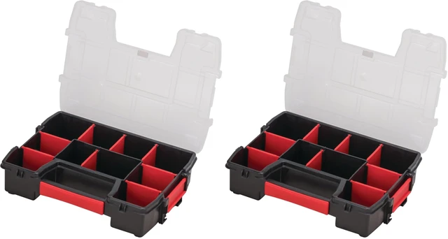 Main image of Small Storage Organizer, 10 Compartment, Plastic (CMST14021) (Pack of 2)