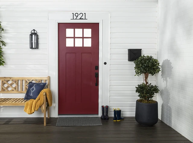 Alt view image 5 of 7 - 369385 Advanced Dry Door & Trim Paint, Quart, Satin Cranberry