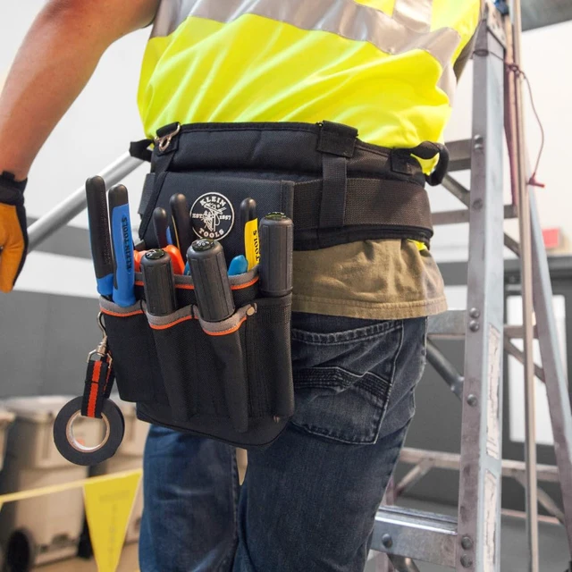 Alt view image 4 of 7 - 5241 Tool Pouch, Tradesman Pro Tool Pouch with Electrical Tape Thong and Heavy Duty Reinforced Bottoms, 6-Pocket