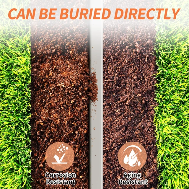 Alt view image 4 of 6 - 12/3 UF-B 25FT Solid Underground Feeder Direct Burial Cable UV & Moisture Resistant, Ideal for Outdoor Lighting & Pump Installations & Residential Indoor Electrical Projects, UL listed