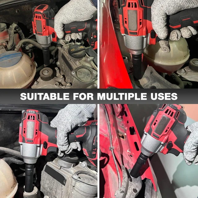 Alt view image 7 of 7 - 33pcs 1/2" Impact Socket Set (8-22mm), Metric Socket Set, Cr-V Steel, 6 Point Deep & Shallow Sockets, with 5" 10" Extension Bars and 1/2" Universal Joint
