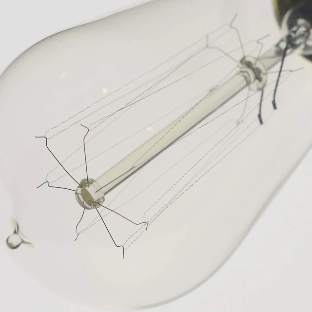 Alt view image 6 of 7 - 6-Pack Edison Light Bulb 60 Watt Dimmable ST58 Vintage Warm Bulb Antique Vintage Old Fashioned E26 Incandescent Light Bulbs, Clear Glass E26, 2200K 110V 230LM Edison Bulbs for Bedroom&Cafe