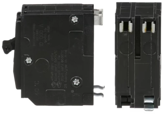 Alt view image 7 of 7 - Genuine Square D QO225 25 Amp Double Pole Circuit Breaker Kit UL Listed, Plug-On Replacement for QO Load Center Panel Box, 25A, 120/240V, 10kAIC, 25Amp, 2 Pole QO Circuit Breaker, 1 Pack