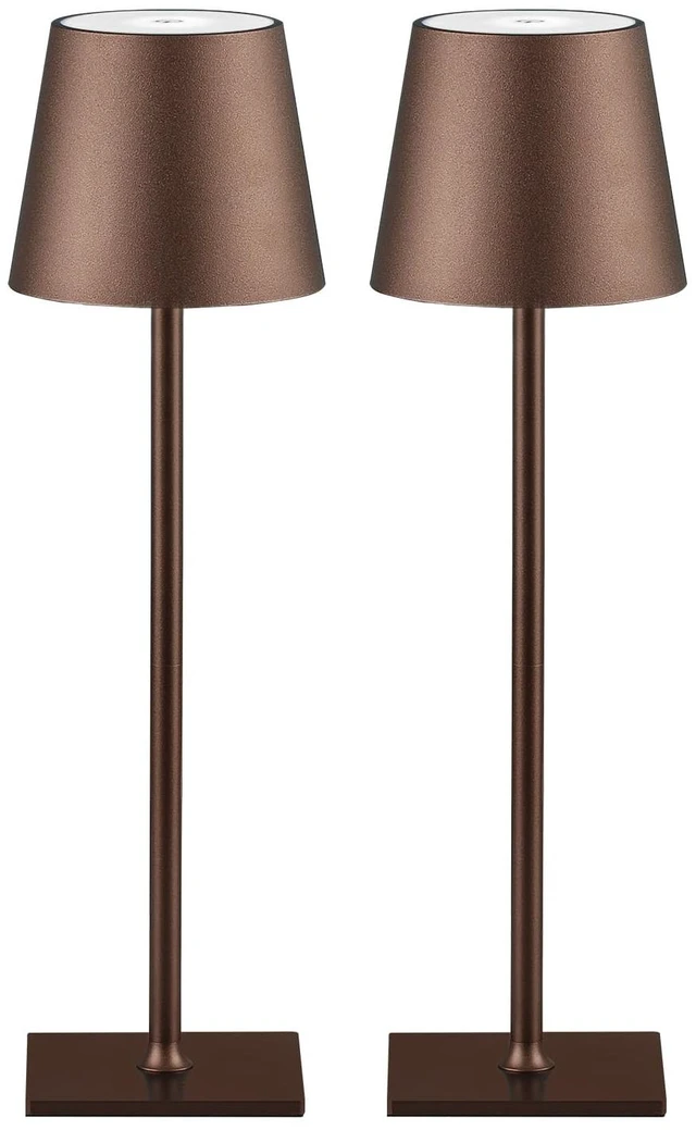 Main image of 2 Pack Cordless Table Lamps, 3 Colors Stepless Dimming, 5000mAh Rechargeable Battery LED Desk Lamp for Bedroom/Couple Dinner/Desk/Cafe/Dining Room/Terrace