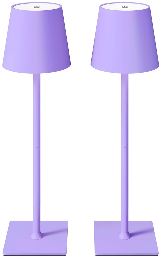 Main image of 2 Pack Cordless Table Lamps, 3 Colors Stepless Dimming, 5000mAh Rechargeable Battery LED Desk Lamp for Bedroom/Couple Dinner/Desk/Cafe/Dining Room/Terrace