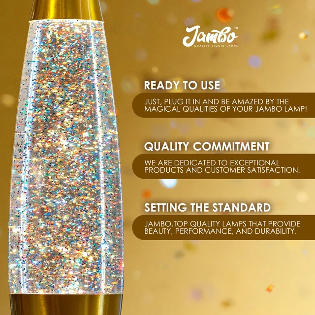 Alt view image 3 of 7 - 16-Inch Rainbow Glitter Lamp I Beautiful Liquid Lamp I Entertaining for Adults and Kids I Perfect Holiday Gift