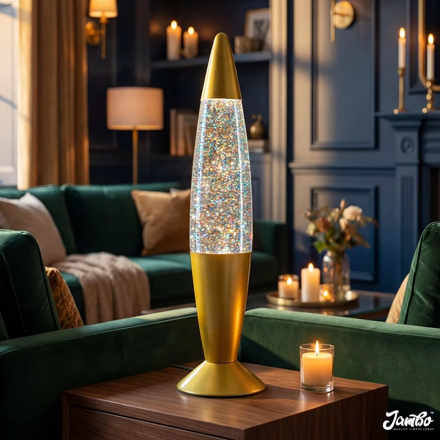 Alt view image 2 of 7 - 16-Inch Rainbow Glitter Lamp I Beautiful Liquid Lamp I Entertaining for Adults and Kids I Perfect Holiday Gift