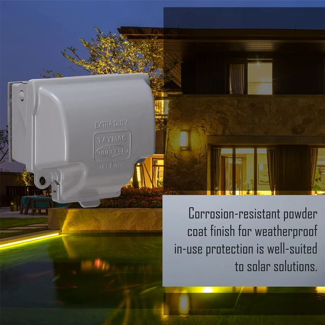 Alt view image 6 of 7 - MX3300 RaynGuard Extra Duty Metal Weatherproof in-Use Cover, 1-Gang, Gray