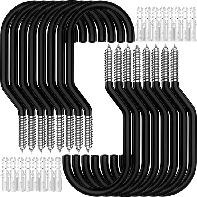 Main image of 16-Pack Heavy Duty Bike Hook, Loading Capacity 100 LBS, 6 inch, Bike Hooks for Garage Wall and Garage Ceiling