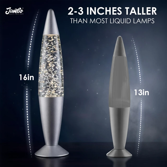 Alt view image 5 of 7 - 16-Inch Silver Star Glitter Lamp I Beautiful Liquid Lamp I Entertaining for Adults and Kids I Perfect Holiday Gift