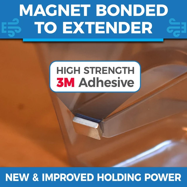 Alt view image 6 of 7 - Under Furniture Magnetic Vent Extender, Heavy Duty 1.5mm Thick Premium Material, Fits Floor Registers 10" and 12" Wide, Adjusts From 17" to 33" Long