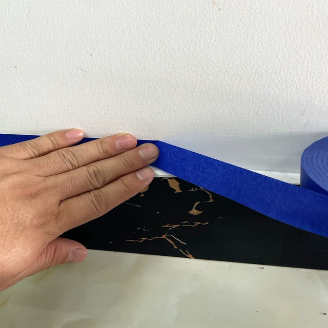 Alt view image 5 of 7 - Blue Original Multi-Surface Painter's Tape,0.94 inches x 60 Yards 6 Rolls Residue Free Wall Painting Blue Masking Tape with Sharp Lines