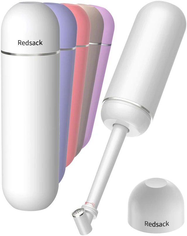 Main image of Portable Bidet for Travel & Camping - Manual Squeeze Peri Bottle Handheld 3 Leak-Proof Seals BPA-Free Feminine Hygiene Care Postpartum Extendable Sprayer with Nozzle for Men&Women-White