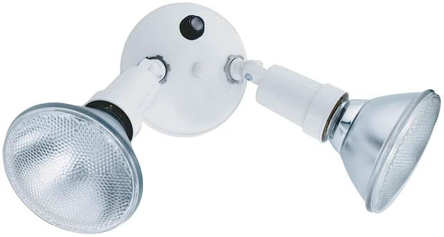 Alt view image 2 of 7 - OFTH 300PR 120 P WH-M12 Adjustable Twin PAR Holder with Dusk-to-Dawn, 120 Volts, 300 Watts, White (Pack of 2)