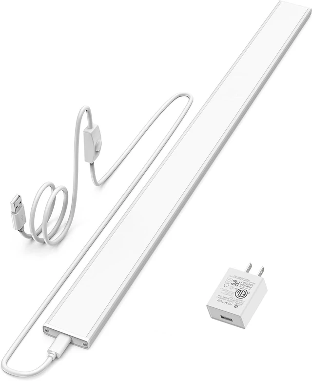 Main image of 24" Plug-in Under Cabinet Lighting, Cool White Workbench Bar 24" Plug-in Under Cabinet Light, 900LM Dimmable Cool White 6000K LED Workbench Bar for Kitchen Sink Desk