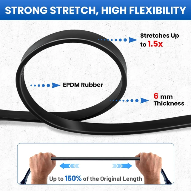Alt view image 5 of 7 - 21" (20 Packs) Bungee Cords with Hooks Rubber Tarp Straps with 150% Max Stretch, 100% EPDM Bungee Cords with Metal Crimped S Hooks, Ideal for Securing Tarps, Cargo, Canvases, Weatherproof