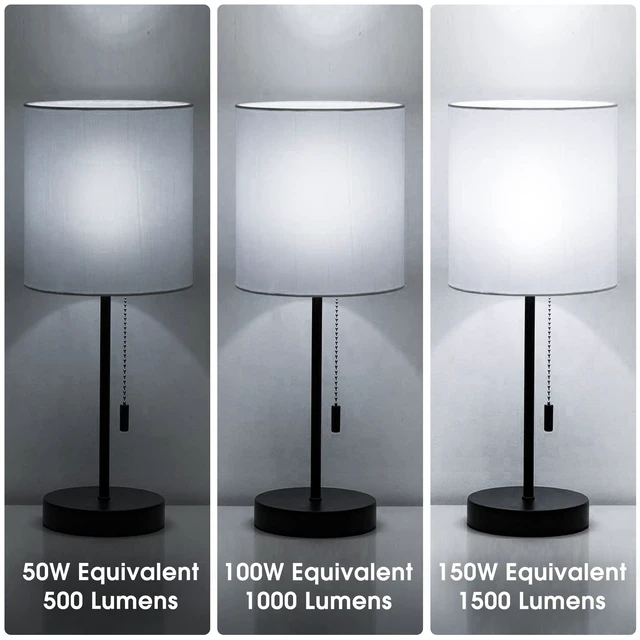 Alt view image 5 of 7 - LED Light Bulbs 3 Way Light Bulbs 50 100 150W Equivalent 5000K Three Way A19 Light Bulbs E26 Medium Base, Daylight White 5000K, 500lm-1000lm-1500lm, 4Pack