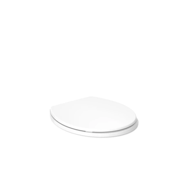 Alt view image 7 of 7 - K-4775-0 Brevia Round Toilet Seat with Quick-Release Hinges And Quick-Attach Hardware For Easy Clean, White