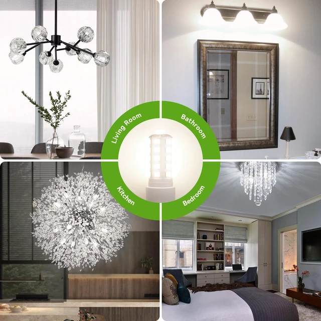 Alt view image 6 of 7 - 12 Pack Dimmable G9 LED Bulb, 40 Watt Eq 4W, 4000K Neutral White T4 G 9 Bi-pin Base Halogen Replacement, 120V No Flicker, 450LM for Chandelier Wall Sconce