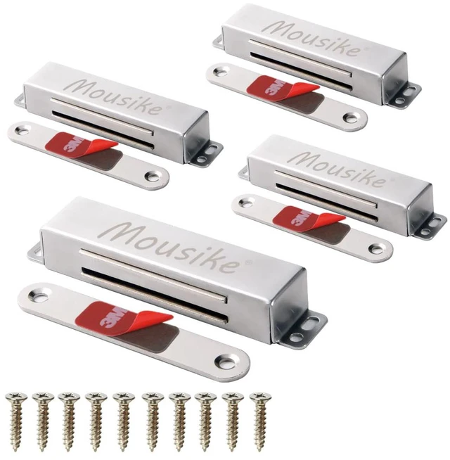 Main image of Magnetic Door Catch Heavy Duty 90lb Door Magnets with Strong Magnetic for Kitchen Cupboard Wardrobe Closet Cabinet Door Drawer Latch