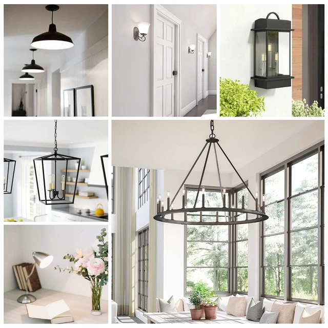 Alt view image 7 of 7 - Dimmable E12 Candelabra LED Bulbs 60W Equivalent 6W 600lm, T6 Edison Light Bulbs, 5000K Daylight White, Clear Filament Chandelier LED Light Bulbs, Small Vintage Bulbs for Ceiling Light Fan, 12-Pack
