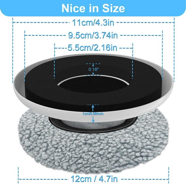Alt view image 2 of 7 - New Upgrade Furniture Movers Sliders: Multi-Surface Furniture Sliders Round 4PCS 4.3" Moving Pads and 4 Hardwood Socks - with Anti-Slip Groove - Protect Floor and Easily Move Bed Couch Table