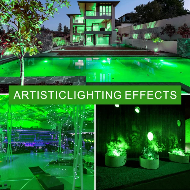 Alt view image 4 of 6 - 8 Pack A19 LED Green Light Bulbs,Christmas Colored Light Bulbs 9W Equivalent 100W,E26 Base Green LED Lights for St.Patrick's Day,Thanksgiving Day,New Year,Holiday Lighting,Decorative Lighting