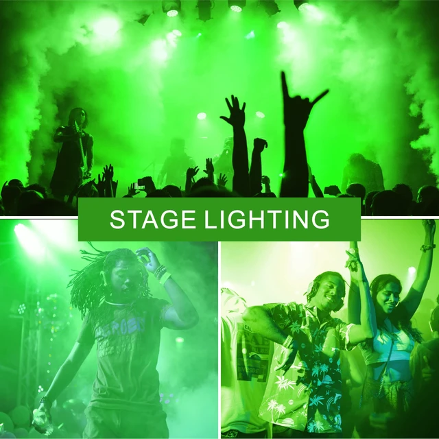 Alt view image 6 of 6 - 8 Pack A19 LED Green Light Bulbs,Christmas Colored Light Bulbs 9W Equivalent 100W,E26 Base Green LED Lights for St.Patrick's Day,Thanksgiving Day,New Year,Holiday Lighting,Decorative Lighting