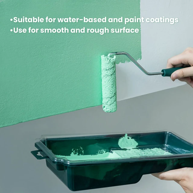 Alt view image 6 of 6 - Microfiber Paint Roller 4 Inch, 3/8 Inch Nap, 100 Pack 4 Inch Microfiber Sleeves, Matching Roller Frame Included, Mini Small Roller for House Wall Painting & Home DIY Tools
