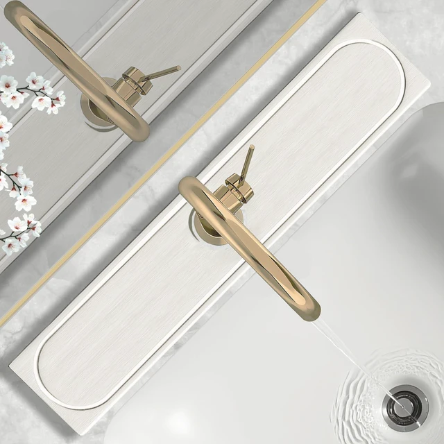 Main image of Faucet Mat for Kitchen Sink with Raised Feet, Fast Drying Diatomite Stone Sink Tray, Water Absorbent Faucet & Sink Splash Guard, Prevents Moisture Buildup, Durable Protector for Bathroom Counter
